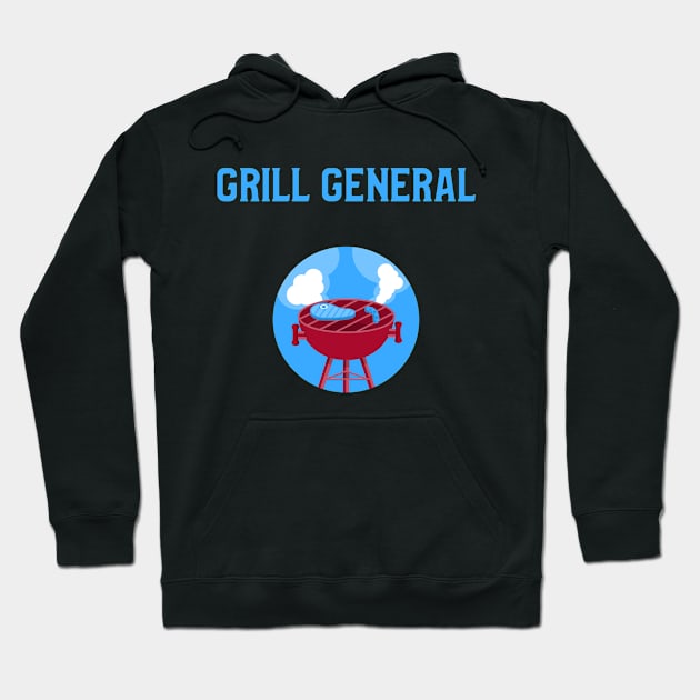 BBQ General Hoodie by Fresh Sizzle Designs